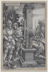 Titus Manlius, från romerska hjältar, 1535.
