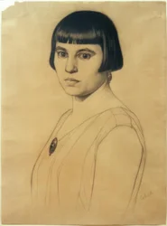 G.Scholz, porträtt av Elisabeth Scholz