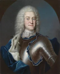 Porträtt av Christian Ludwig II, 1683-1756 hertig av Mecklenburg, 1731-1732
