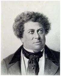 Porträtt av författaren Alexandre Dumas, 1800-talet