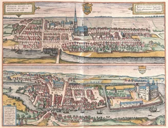 Husum, Tyskland, illustration från