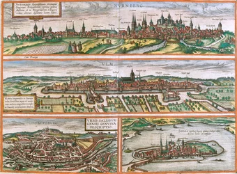 Nuremberg, Ulm, Salzburg, Lindau, Tyskland, Österrike
