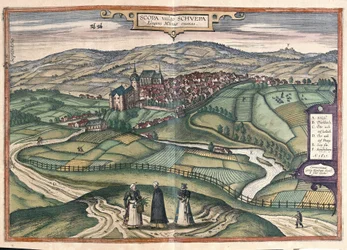 Zschopau, Sachsen, Tyskland (gravyr