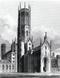 Fonthill Abbey från nordväst, 