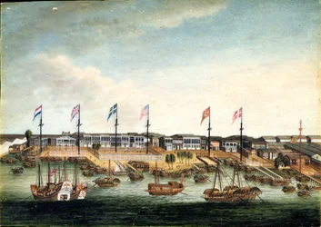 Hongs i Kanton, före 1820 (olja på elfenben)