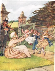 Dansande sång, illustration från "A Picture Song Book", 1910