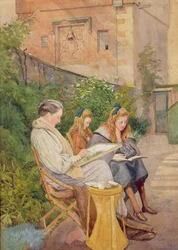 Konstnärens dotter och barnbarn