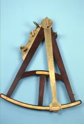 18-tums Hadley-kvadrant eller oktant, c.1760 (trä, mässing och glas)