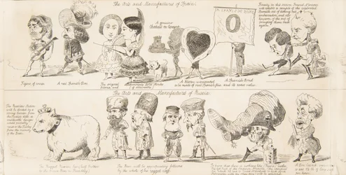 Den stora utställningen som ska bli av, sannolika resultat av alla nationers industri i..., 1850.