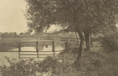 På suggan nära Waltons hus i Shallowford, 1880-talet, tryckt 1888., 1880-talet, tryckt 1888.