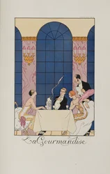 krusiduller och krusiduller: La Gourmandise, 1924.