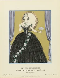 Mme Ida Rubinstein i La Dame aux Camélias, Gazette du Bon Ton, 1923.