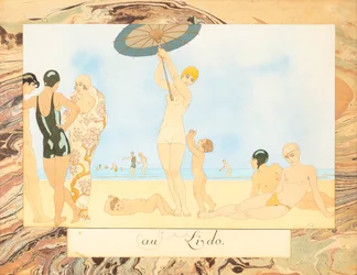 På Lido, från Le Bonheur du Jour eller, Les Graces à la Mode, 1924.