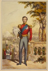 Hans Kungliga Höghet prins Albert (blå knäbyxor)