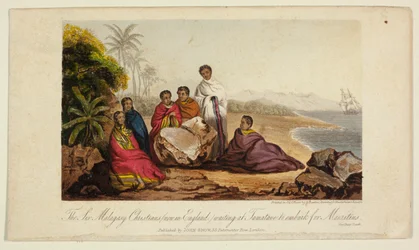 De sex malagassiska kristna (nu i England) som väntar i Tamatave på att gå ombord till Mauritius