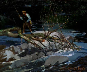 Öringfiske, "The Screecher", Lake Rossignol, Nova Scotia