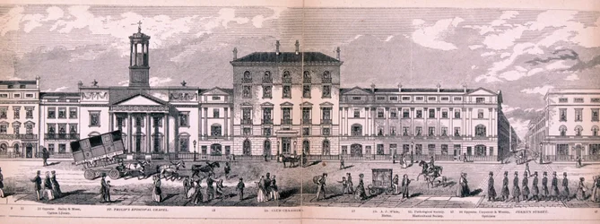 Panorama över London, 1849