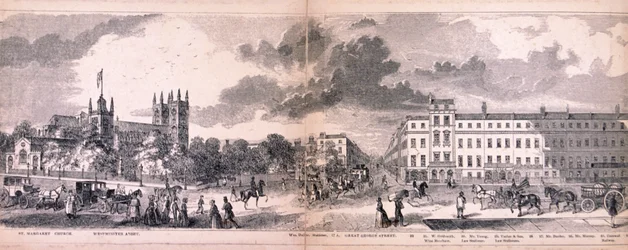 Panorama över London, 1849