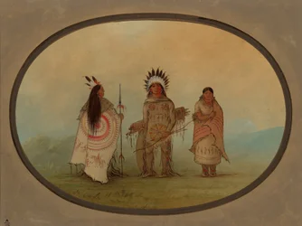 En kråkhövding, en krigare och hans fru, 18551869.