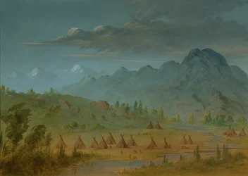 A Crow Village och Salmon River Mountains, 18551869.