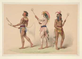 Bollspelare, pl. 21 från North American Indian Portfolio