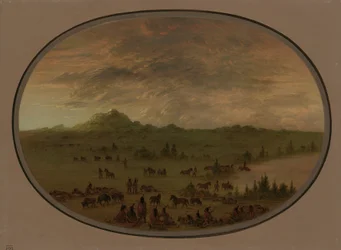 Bivack of a Sioux War Party at Sunrise, 18611869.