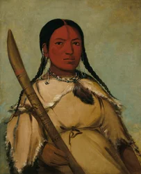 Chin-cha-pee, eldbugg som kryper, hustru till duvans ägghuvud, 1832.