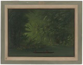 Ingång till en lagun, Amazonas kust