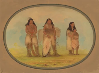 Fyra Kiowa-indianer, 18611869.