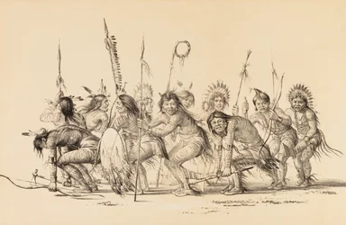 Indianer i en cirkel, dansande - nr. 30
