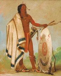 Kotz-a-tó-ah, Smoked Shield, a Distinguished Warrior, 1834.