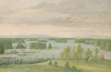 Lac du Cygne (Svanesjön), nära Coteau des Prairies
