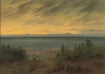 Nayas by vid solnedgången, 18551869.