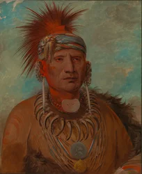 Neu-mon-ya, Walking Rain, krigschef, 1844-1845.