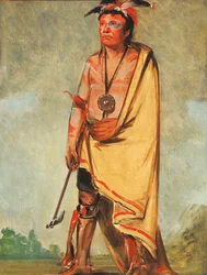 No-ak-chóo-she-kaw, Han som bryter buskarna, 1828.