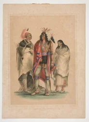 nordamerikanska indianer, pl. 1 från North American Indian Portfolio