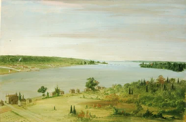 Sault Ste. Marie, visar USA:s garnison i fjärran, 1836-1837.