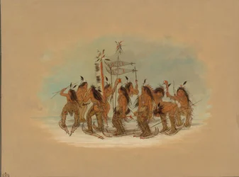 Snow Shoe Dance - Ojibbeway, 18611869.