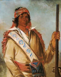 Steeh-tcha-kó-me-co, stor kung kallad Ben Perryman, en hövding, 1834.