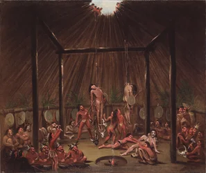 Skärscen, Mandan O-kee-pa-ceremoni