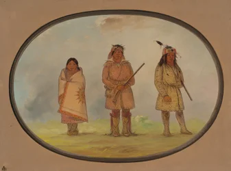 Tre Delaware-indianer, 18611869.
