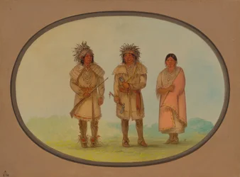 Tre Peoria-indianer, 18611869.