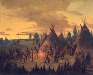 Krigsdans, Sioux, 1845-1848.