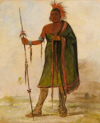 Wash-ím-pe-shee, galning, en framstående krigare, 1834.
