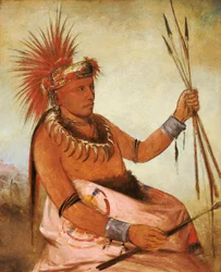 Wos-cóm-mun, Busy Man, a Brave, 1832.
