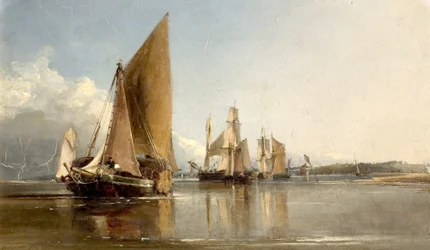 Båtar på väg in i Medway