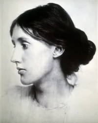 Porträtt av Virginia Woolf (1882 - 1941). 1902