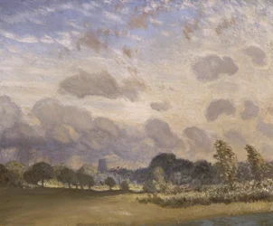 Clavering Church (olja på duk)