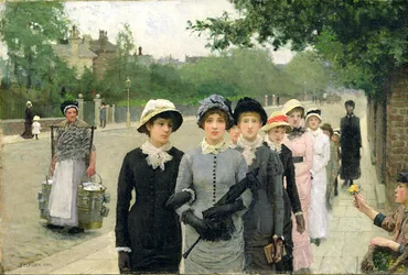 Skolflickor, 1880
