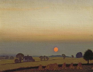 Solnedgång, omkring 1920